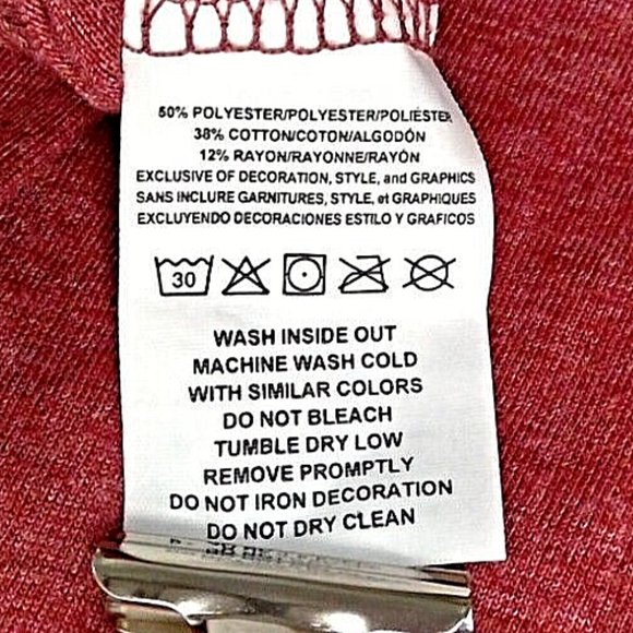 Majestic Washington Redskins Men's Tee Sm Red Washington Football Commanders NFL - Picture 6 of 9